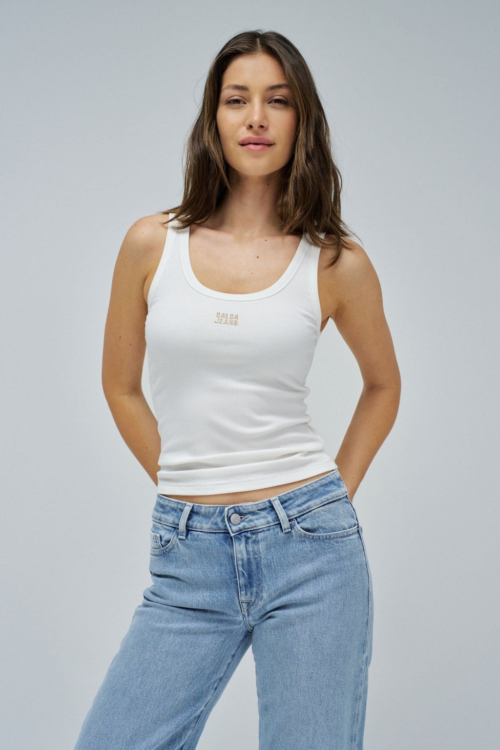 Camiseta canalé de Salsa Jeans