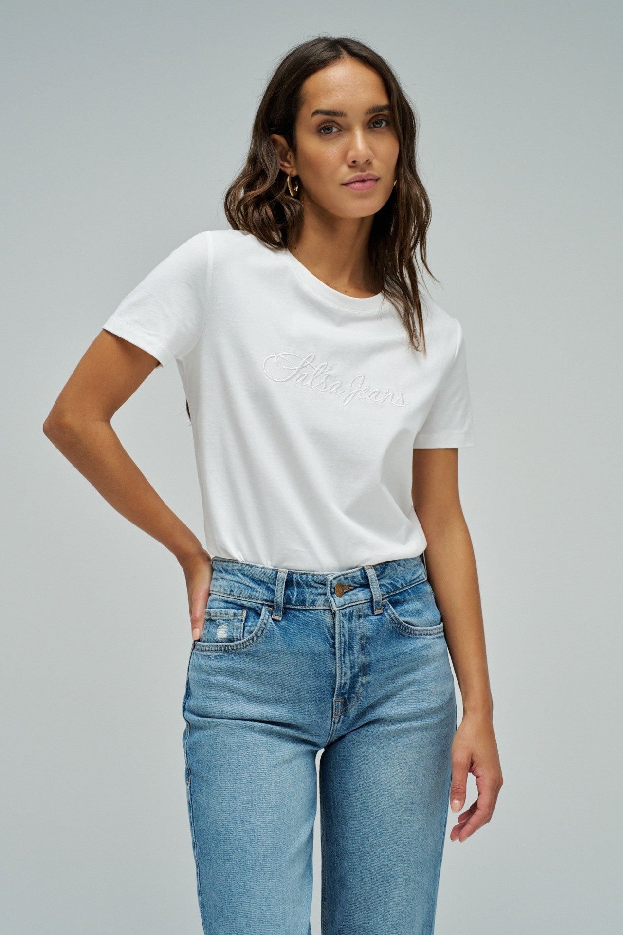 Camiseta con bordado de Salsa Jeans