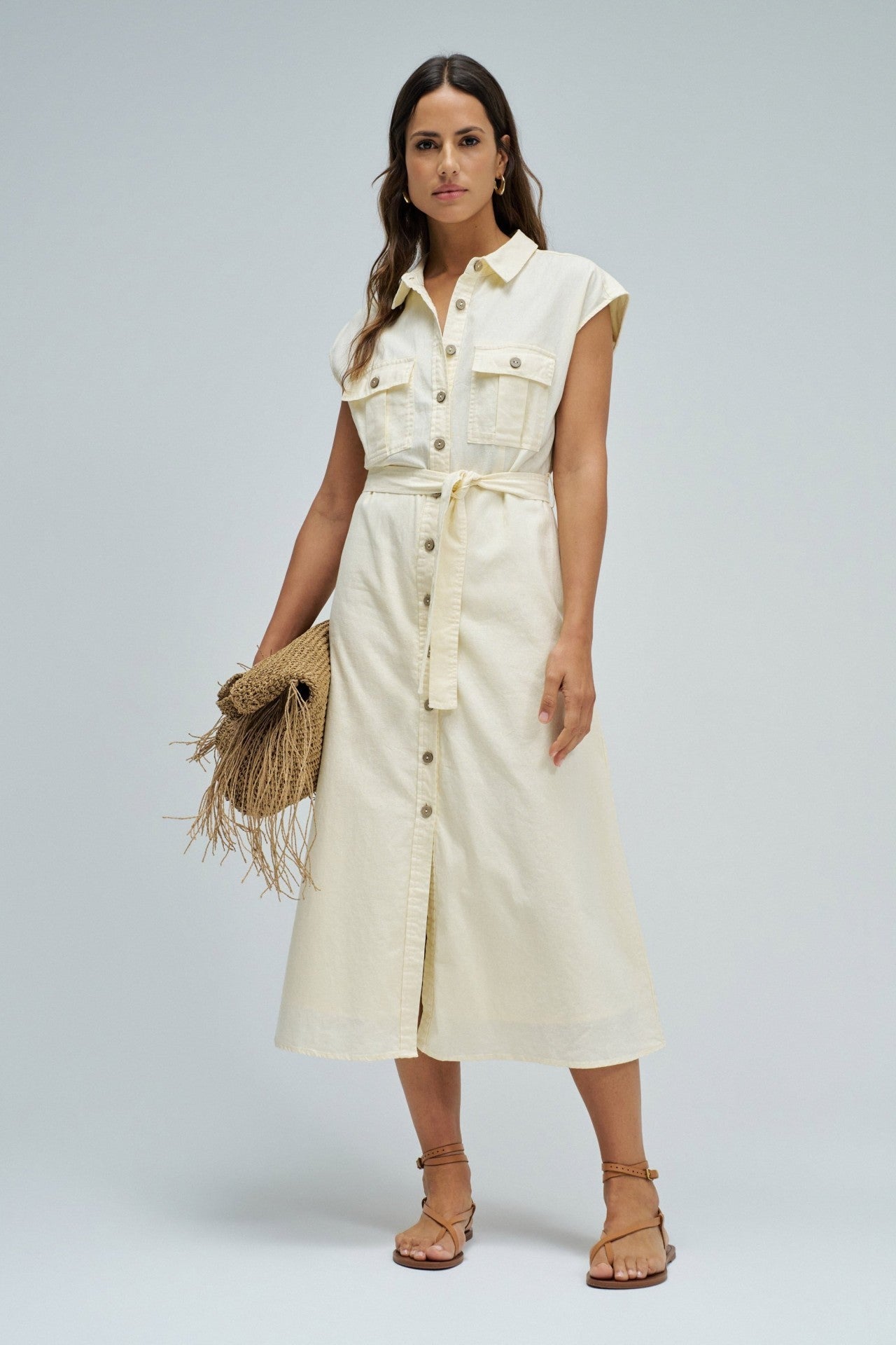 Vestido lino de Salsa Jeans