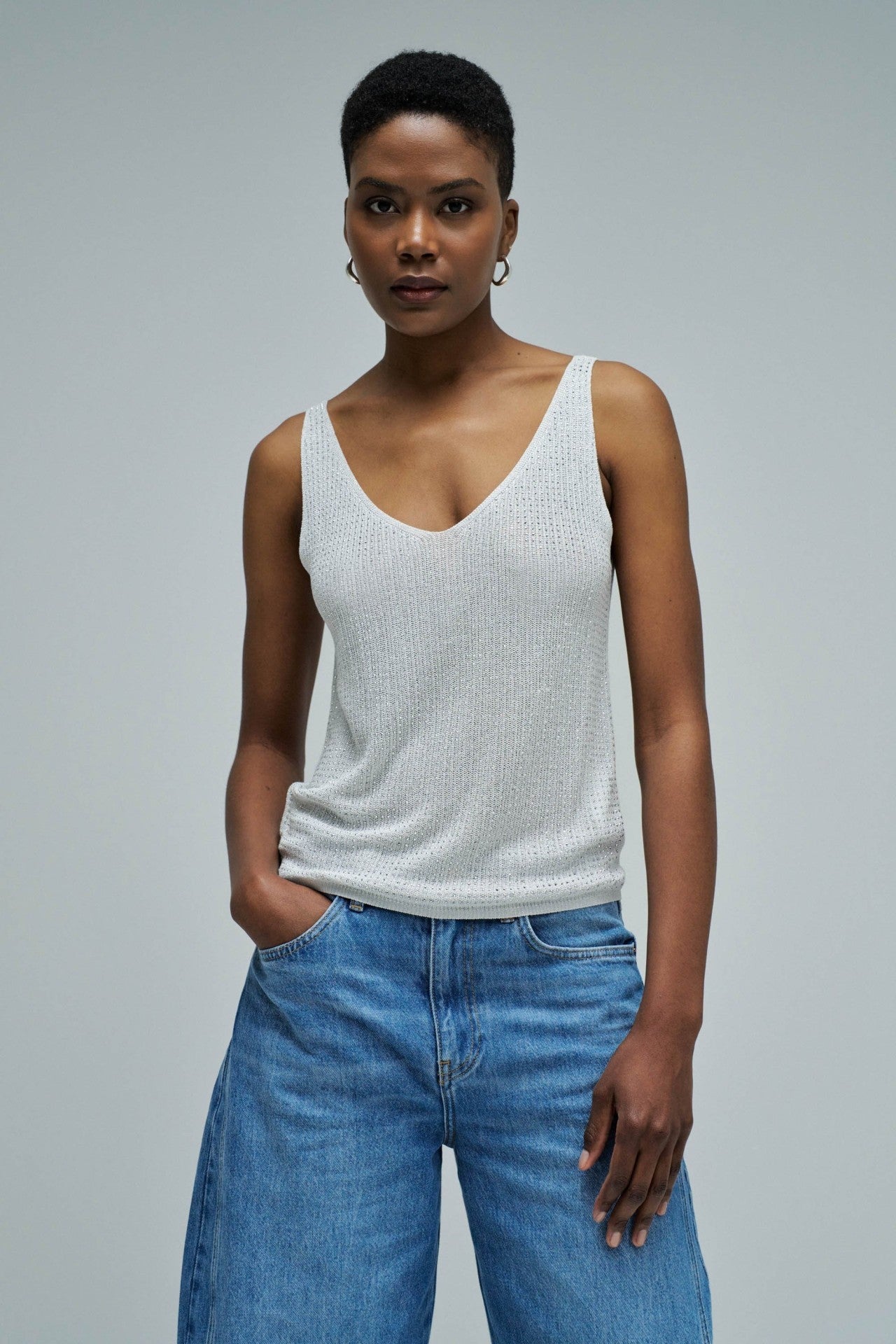 Top punto brillos de Salsa Jeans