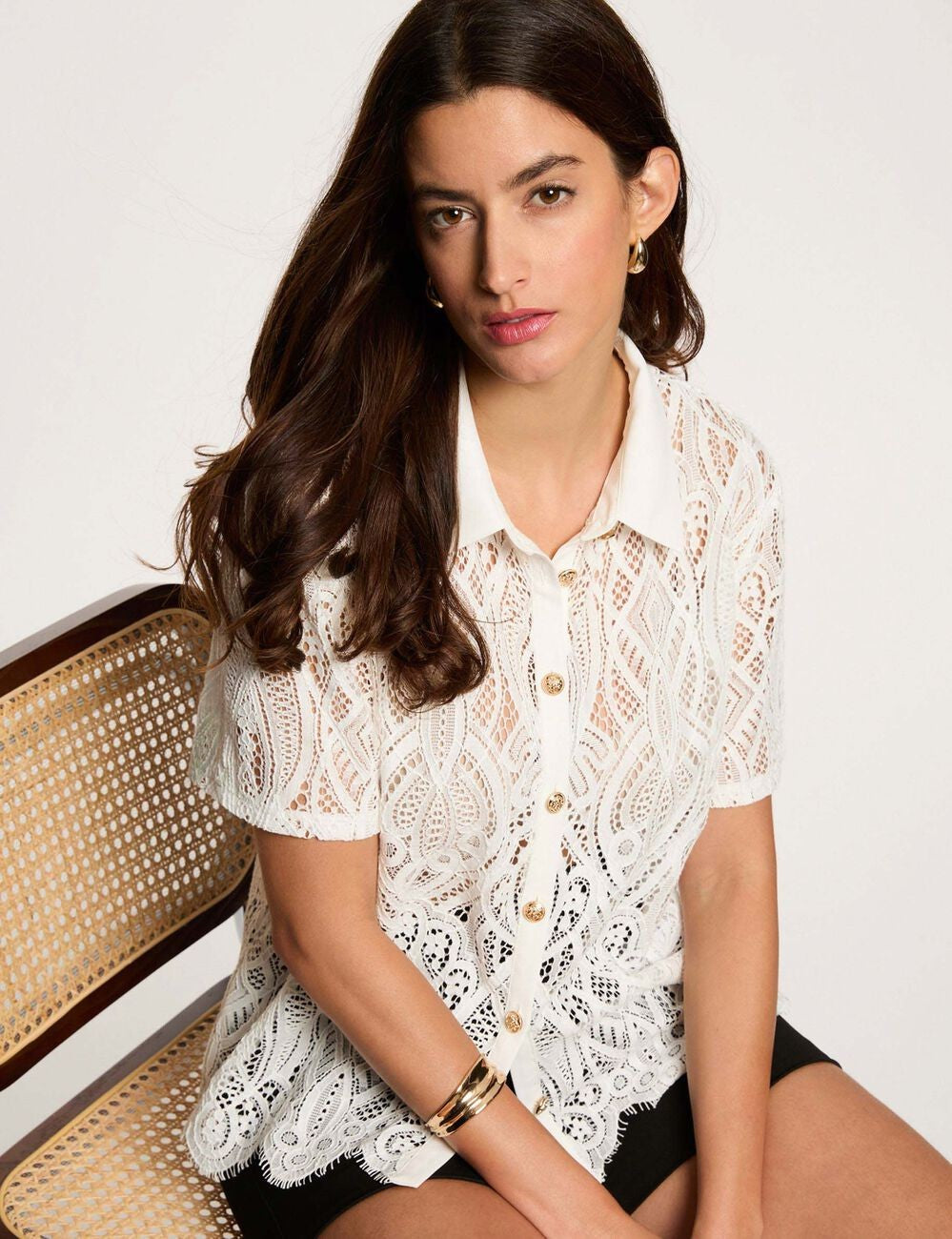 Camisa encaje de Morgan de Toi