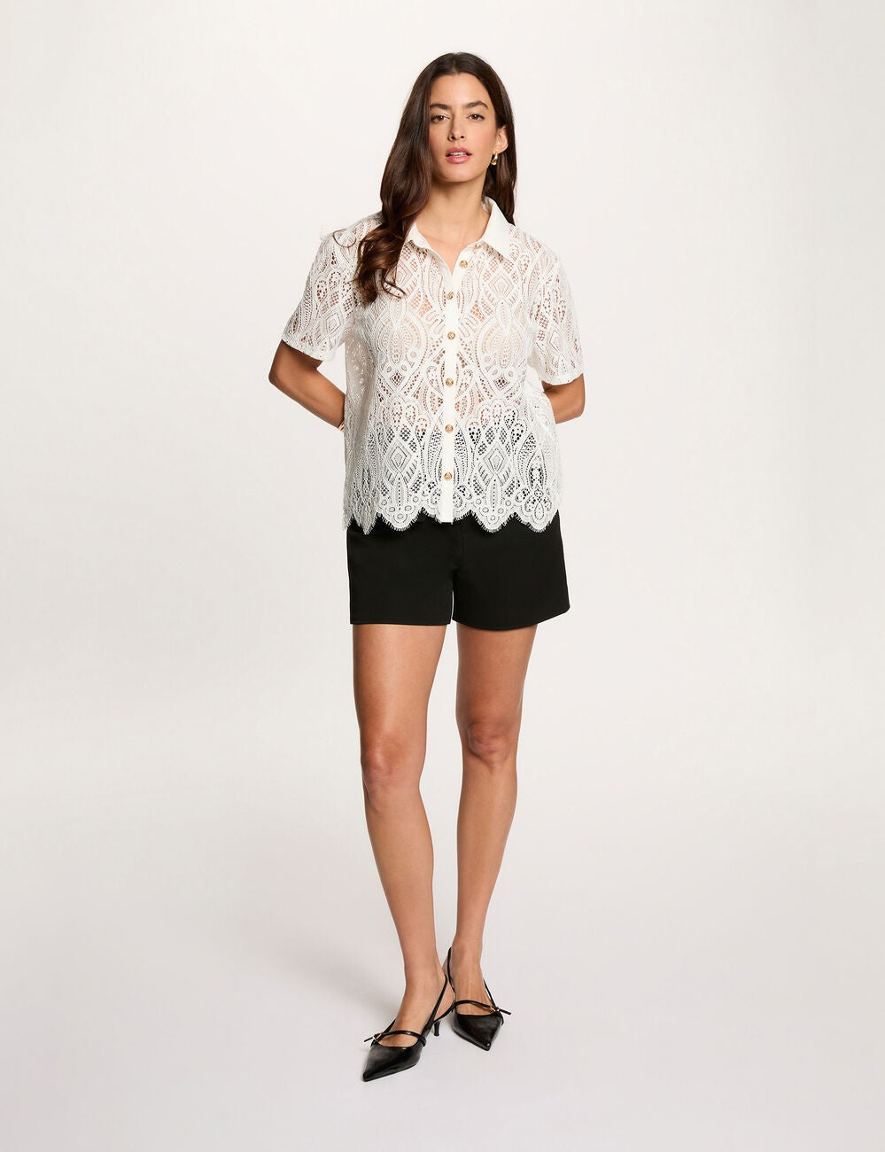 Camisa encaje de Morgan de Toi