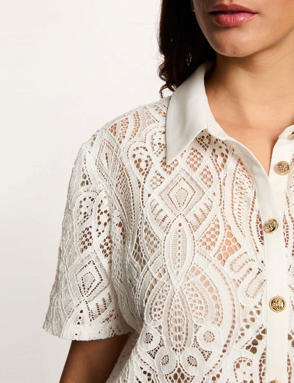 Camisa encaje de Morgan de Toi