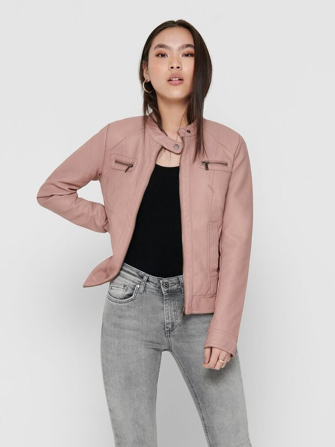 Cazadora polipiel basica de Only