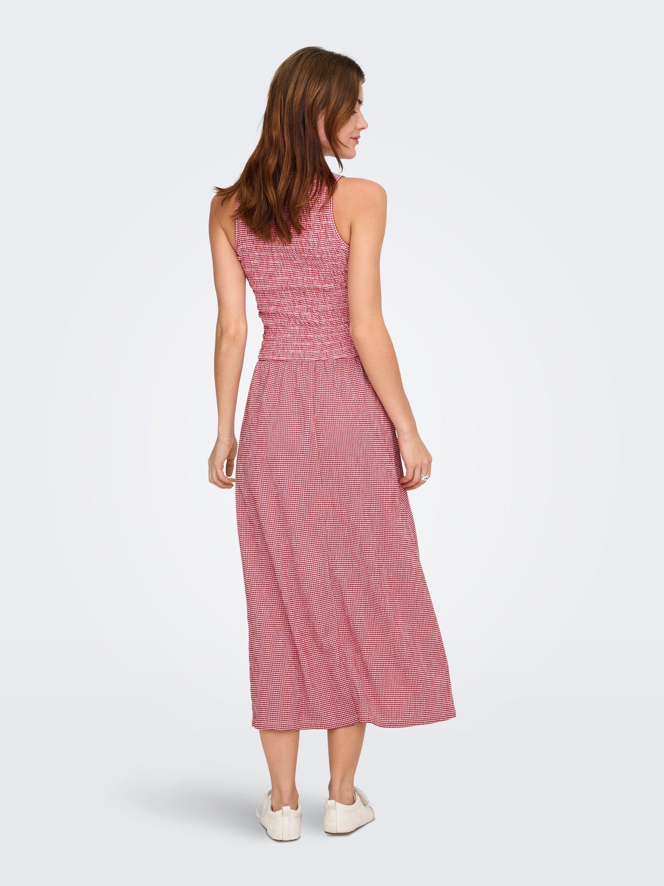 Vestido cuadro vichiy de Only