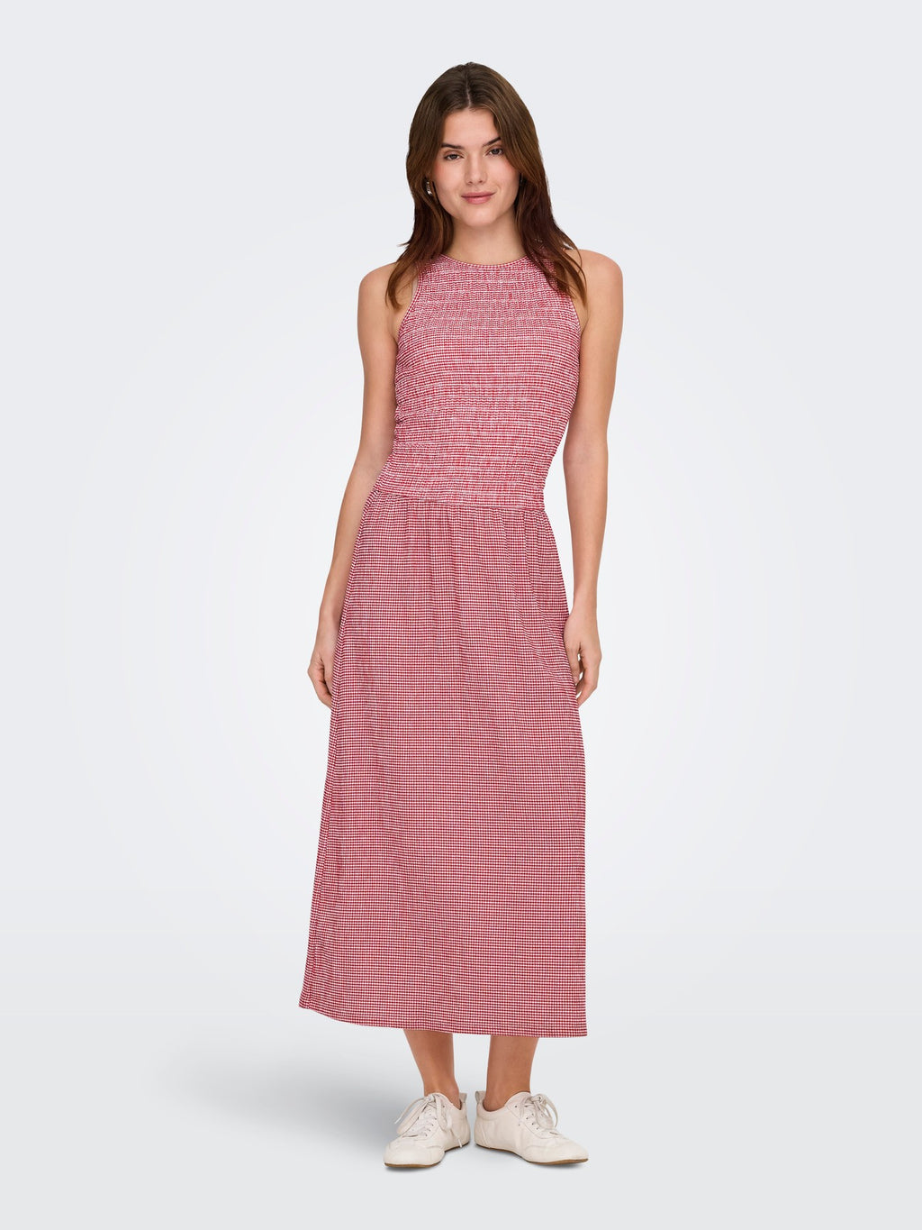 Vestido cuadro vichiy de Only