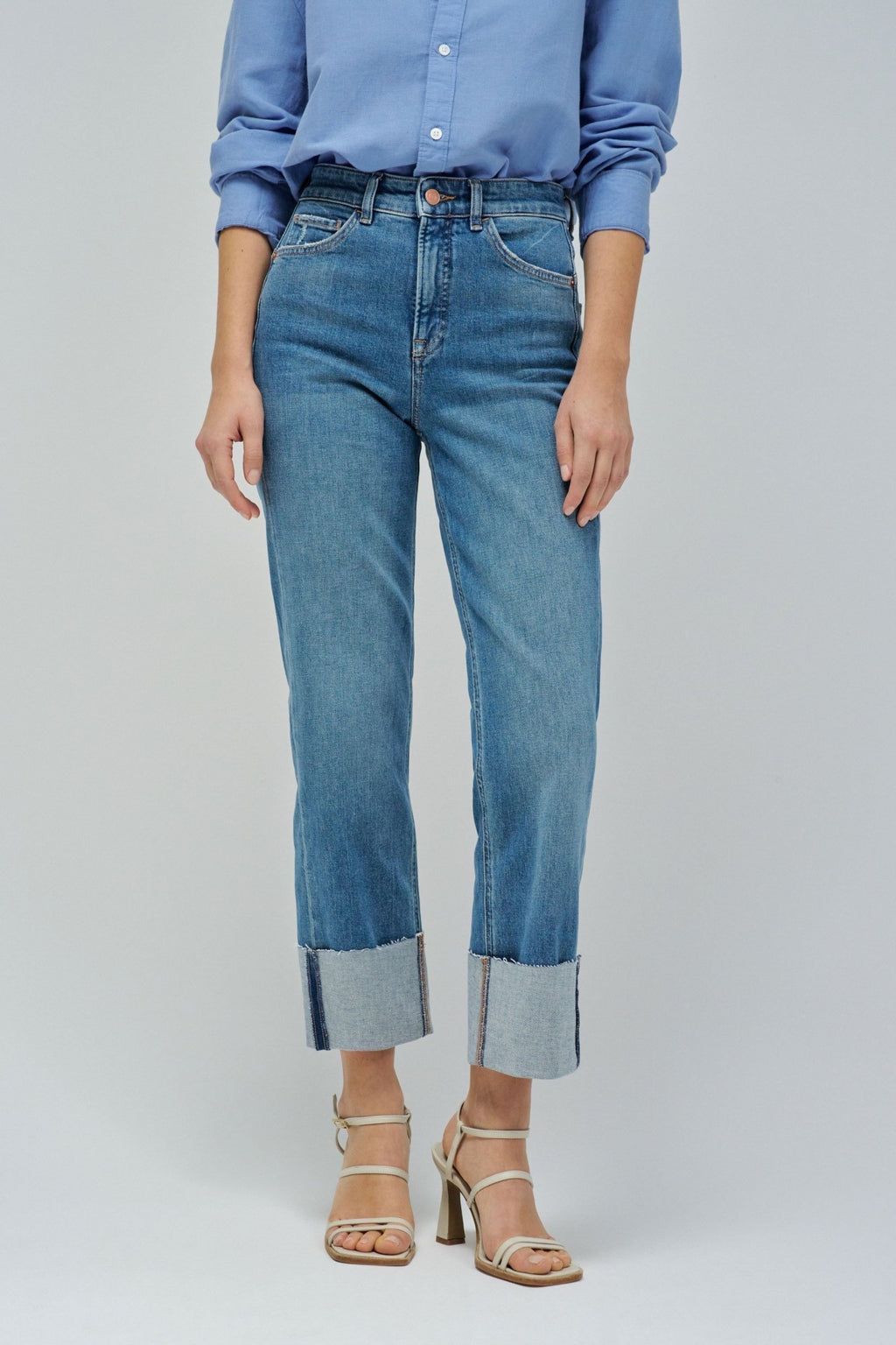 Vaquero recto tiro alto de Salsa