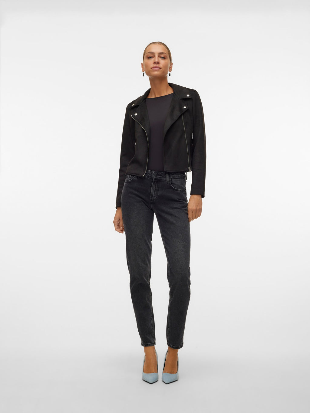 Cazadora biker en suede de Vero moda