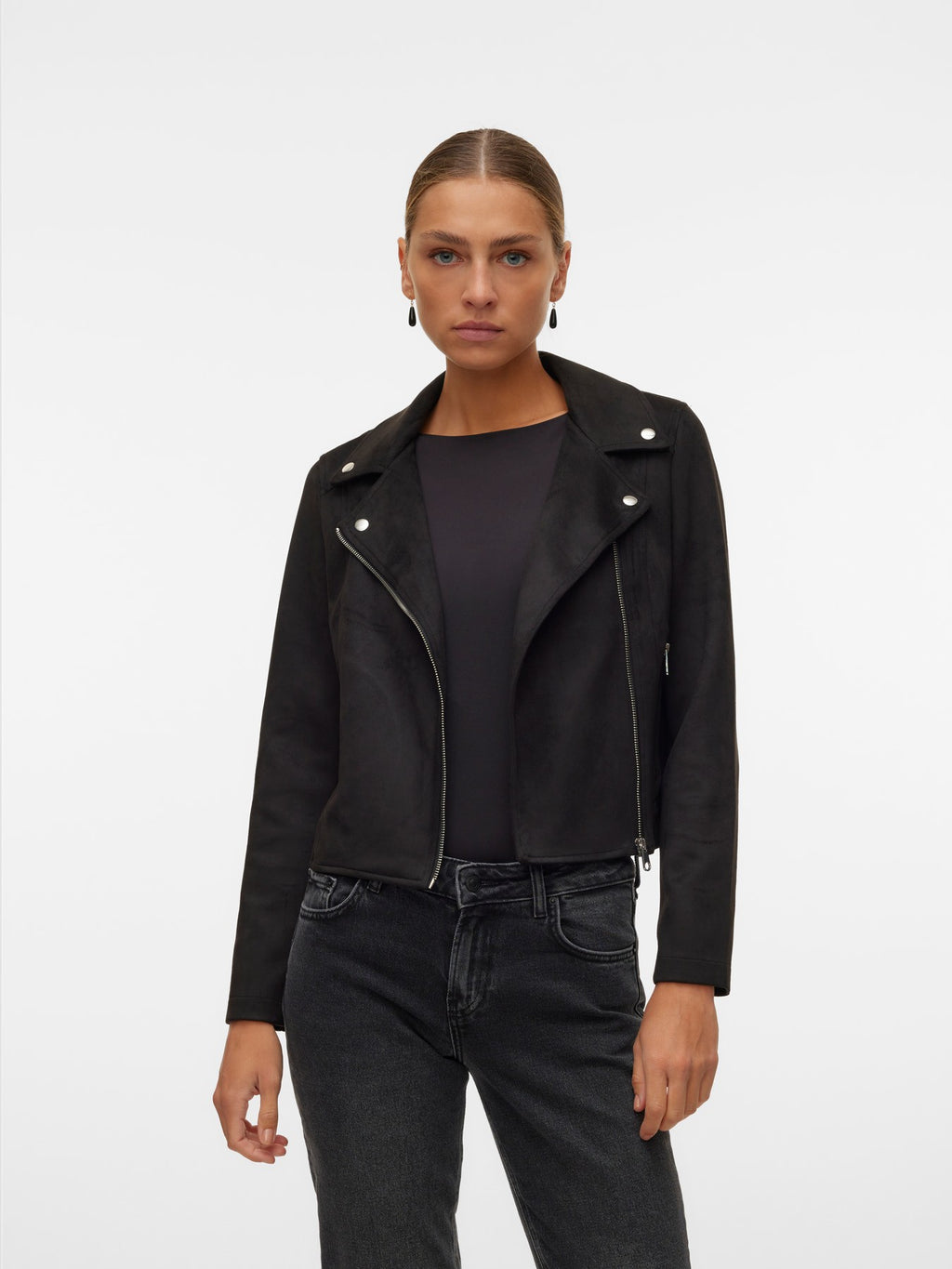 Cazadora biker en suede de Vero moda