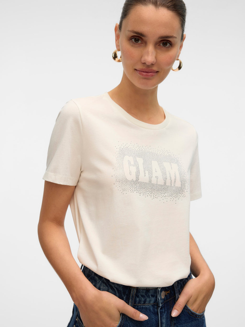 Camiseta con brillos de Vero Moda