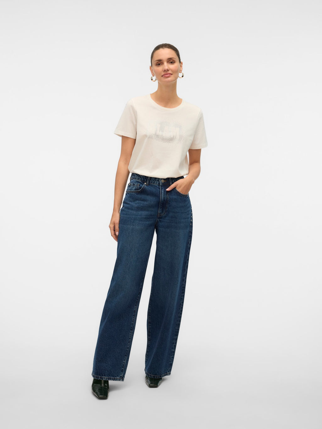 Camiseta con brillos de Vero Moda