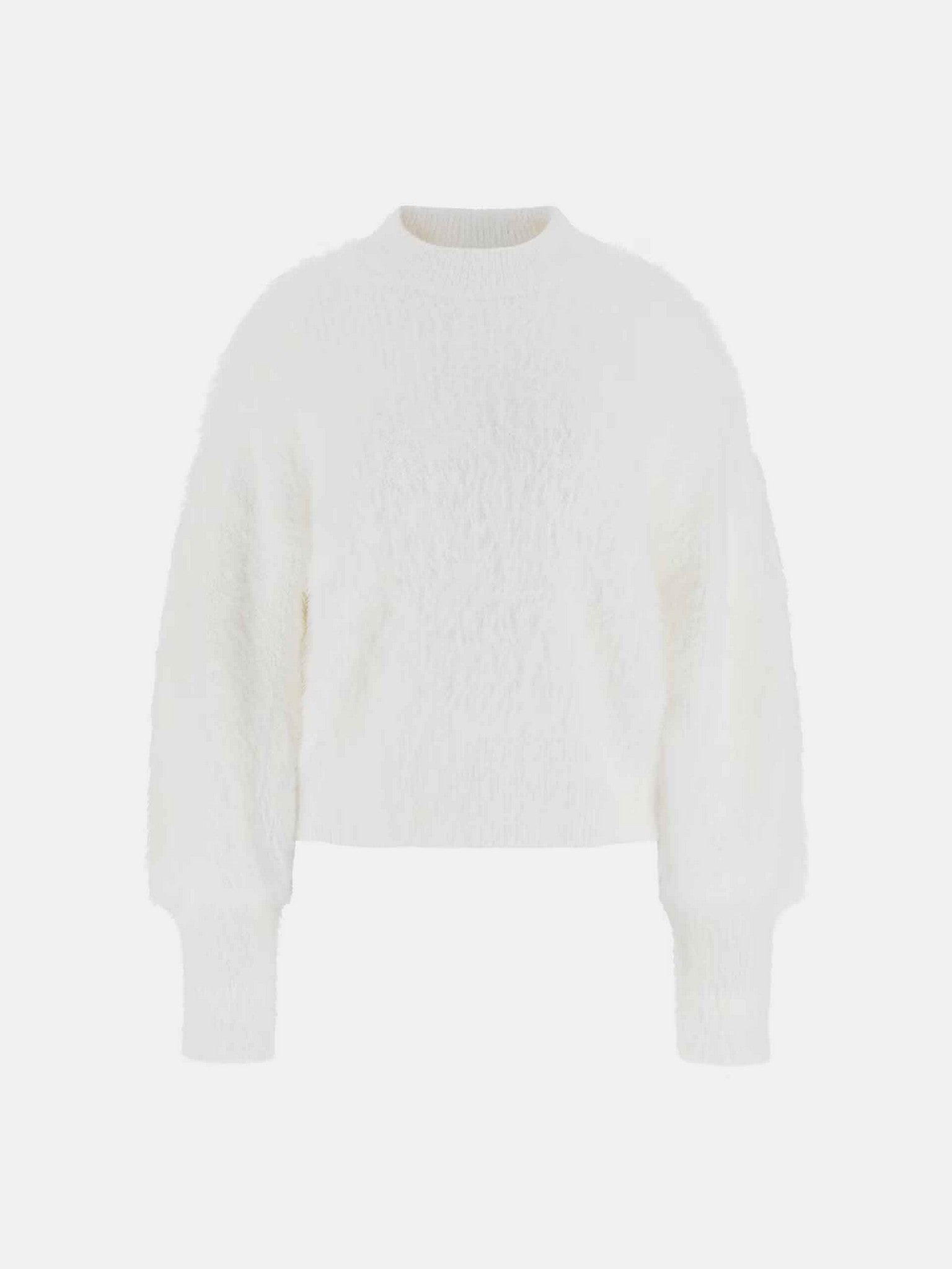 Jesey cuello alto con pelo de Guess