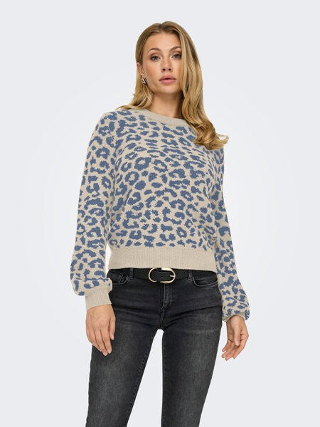 Jersey animal print cuello de Jacqueline de Yong