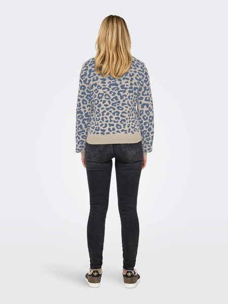 Jersey animal print cuello de Jacqueline de Yong