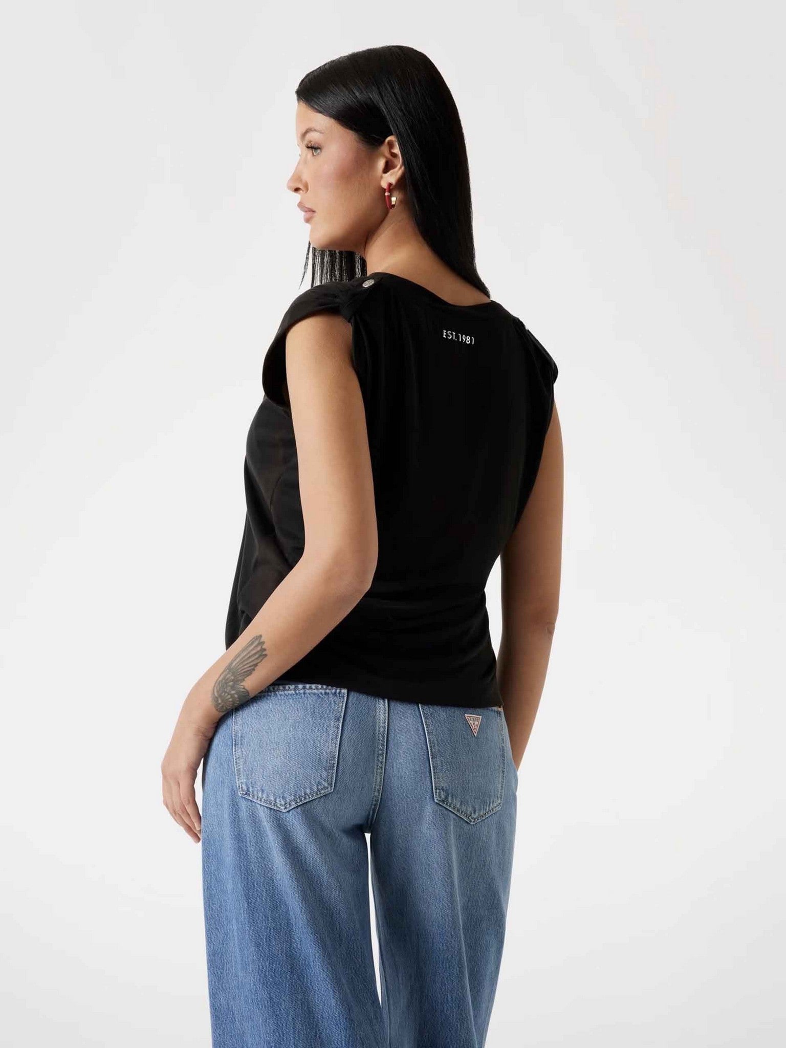 Pantalon vestir flared de Guess