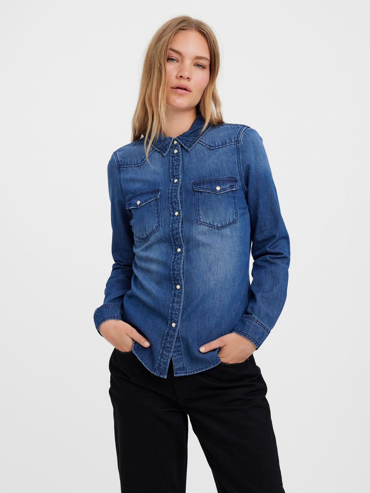 Camisa vaquera slim de Vero Moda