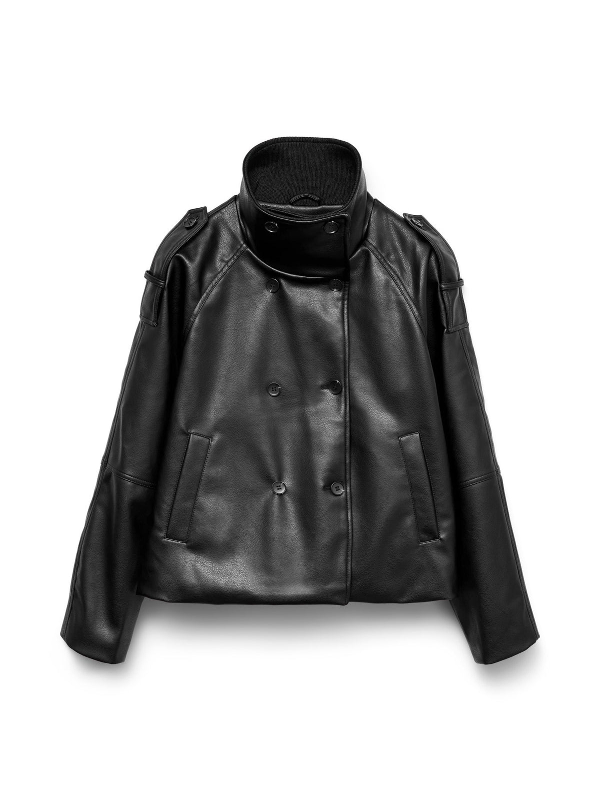 Polipiel doble abotonadura de Vero Moda