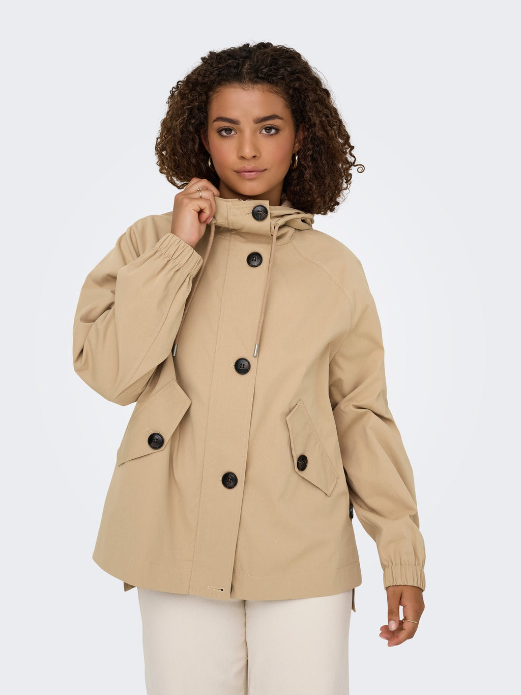 Gabardina con capucha de Only