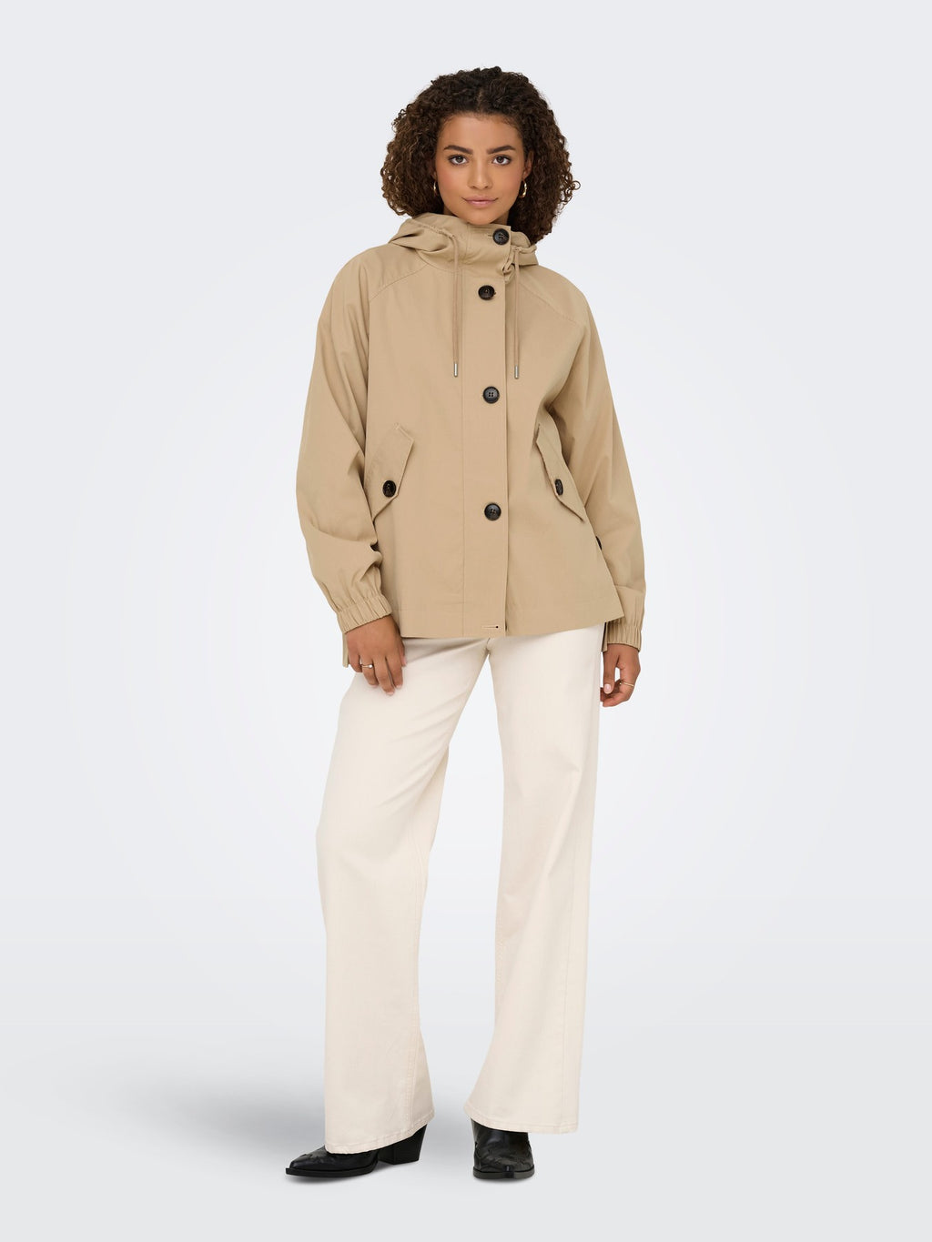 Gabardina con capucha de Only