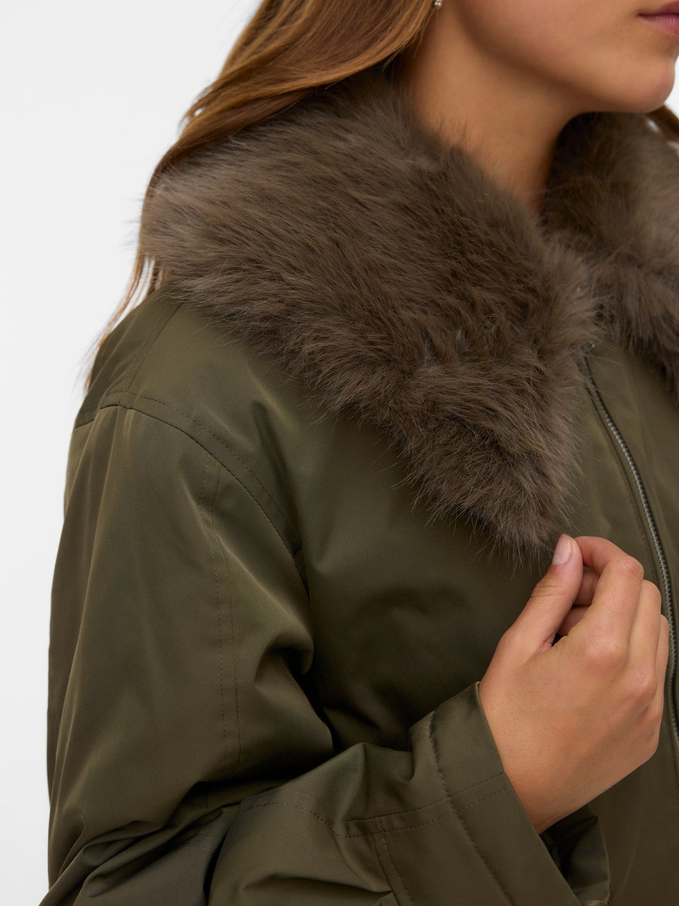 Cazadora con pelo de vero Moda