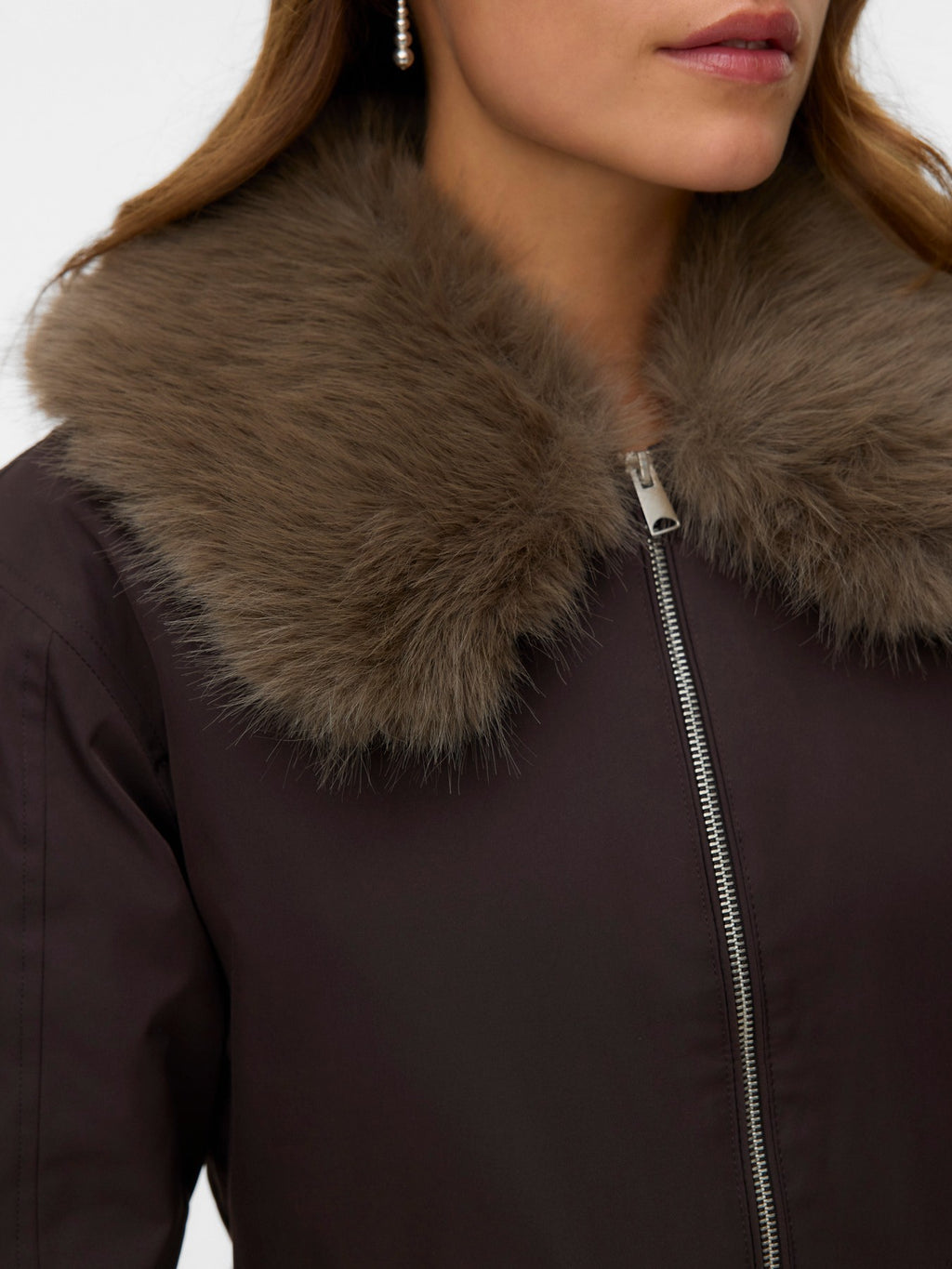 Cazadora con pelo de vero Moda