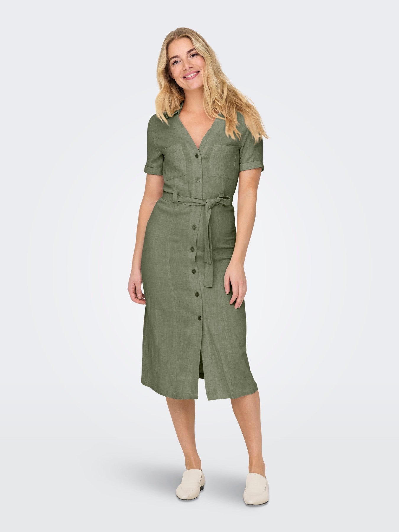 Vestido camisero de only