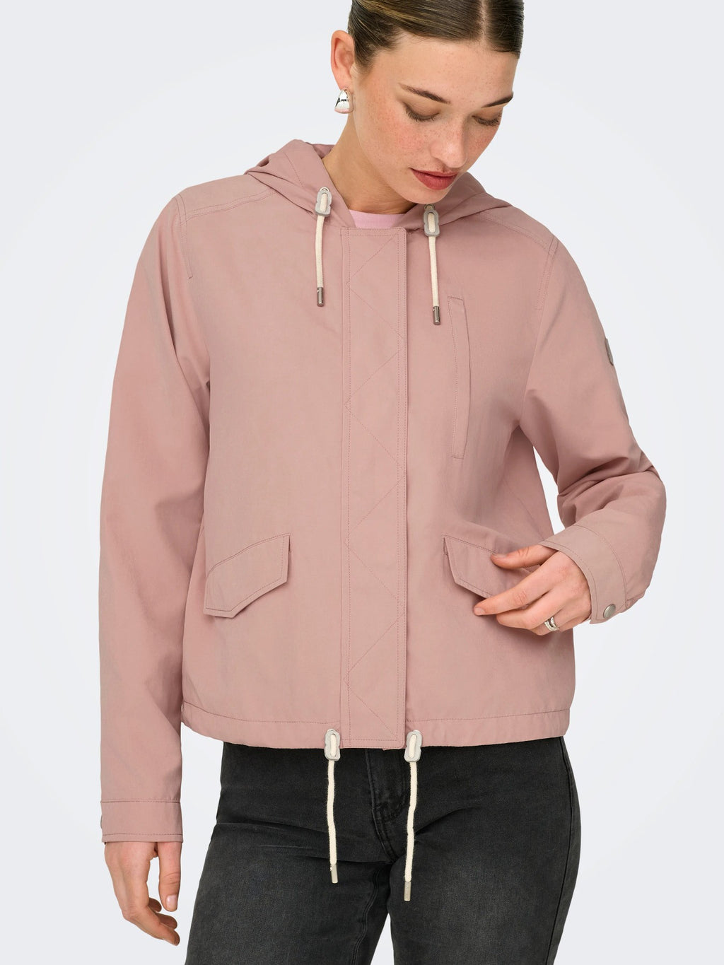 Parka entretiempo con capucha de Only