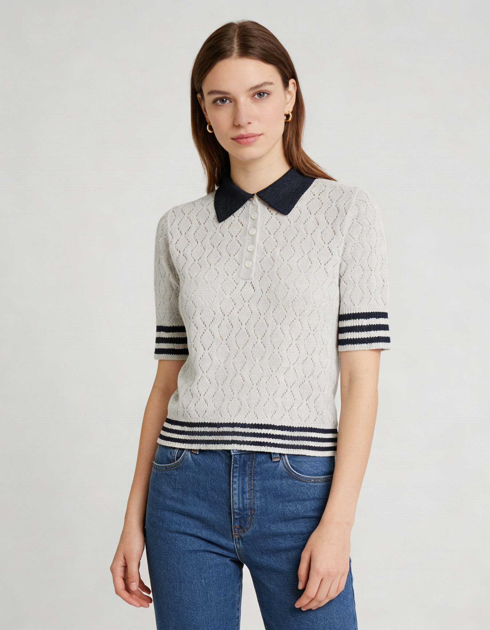 Polo de encaje de Only