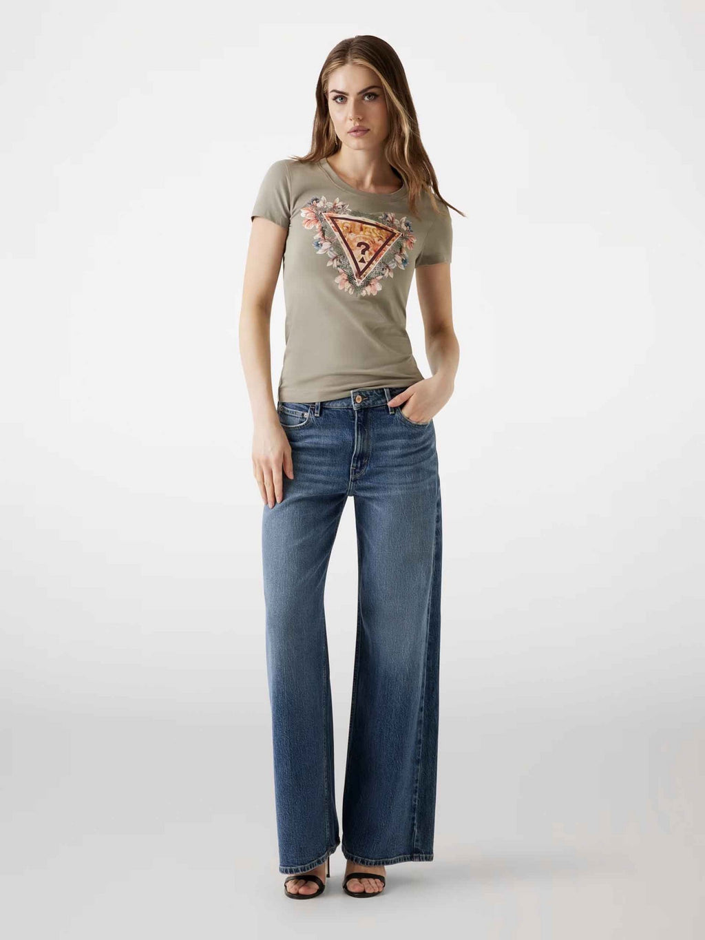 Camiseta pedreria de Guess