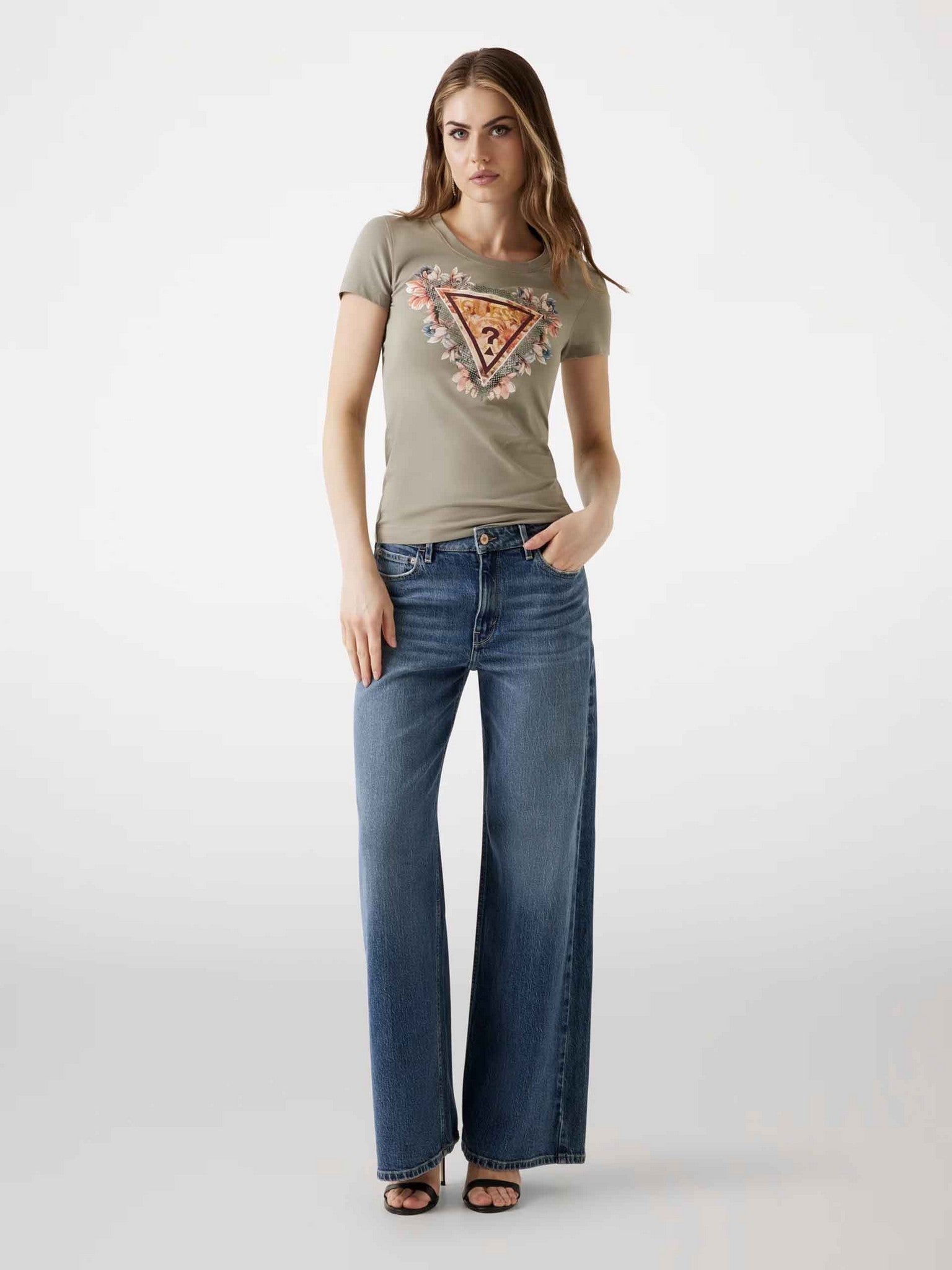 Camiseta pedreria de Guess