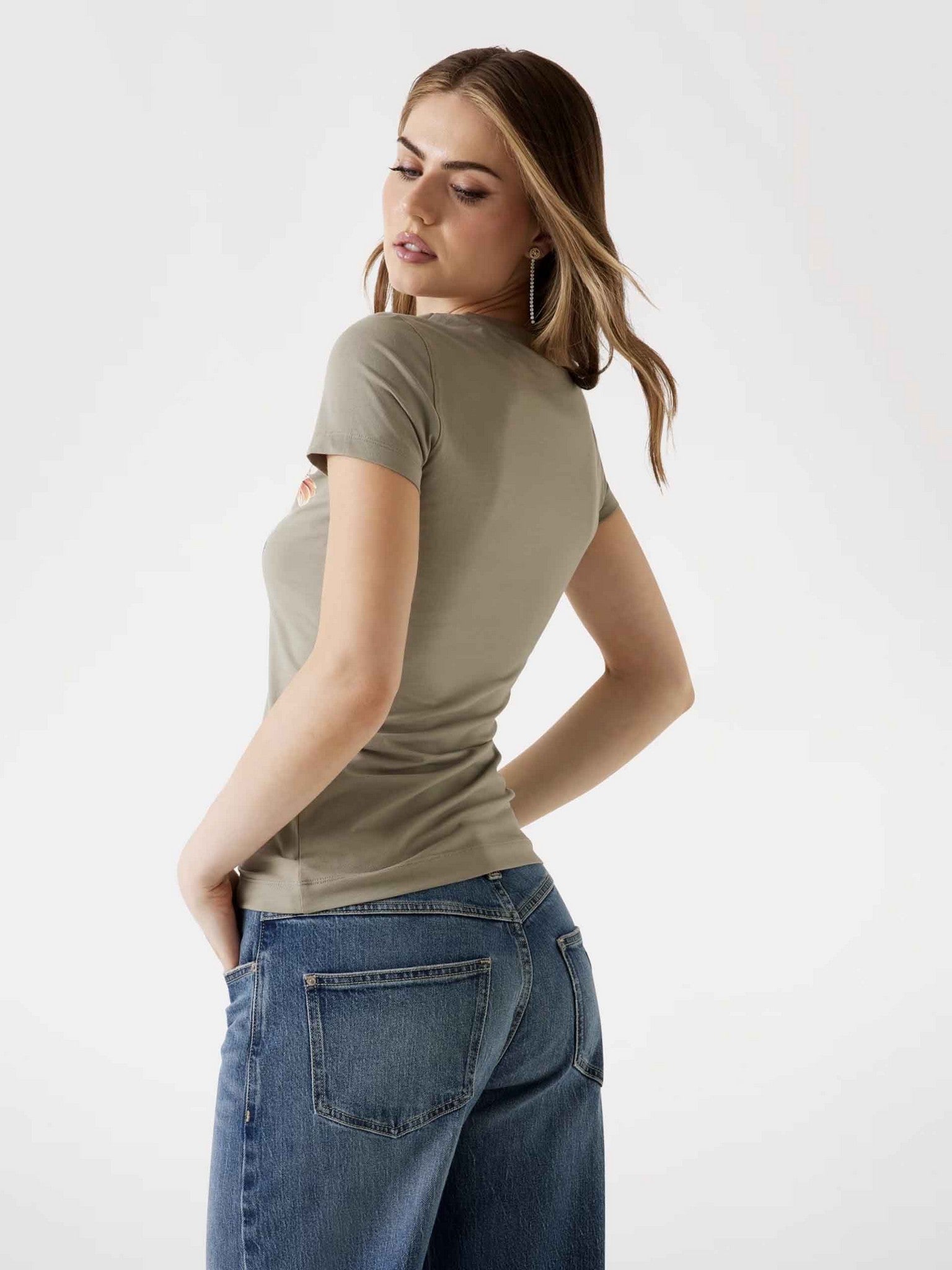 Camiseta pedreria de Guess