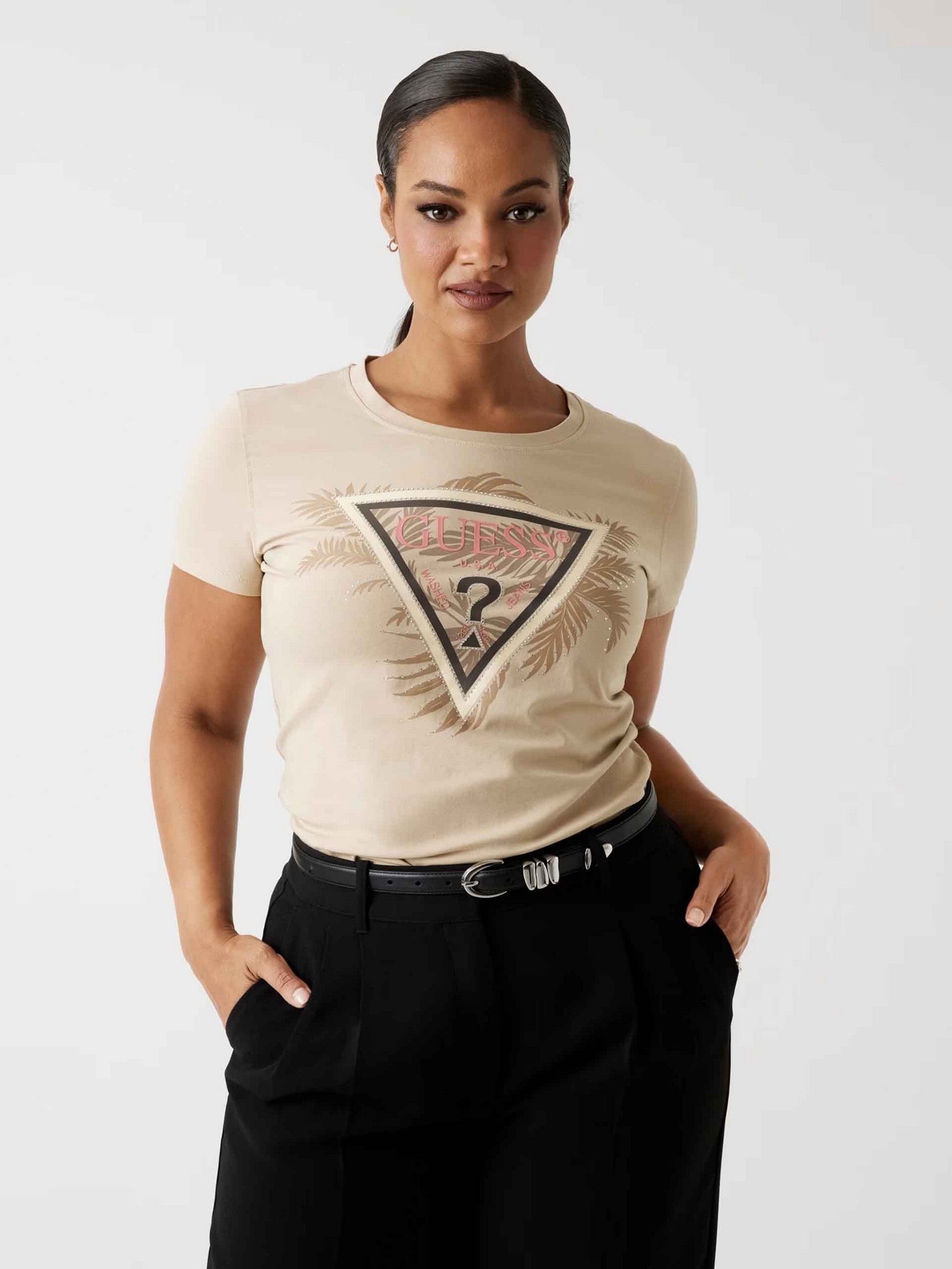 Camiseta pedreria de Guess