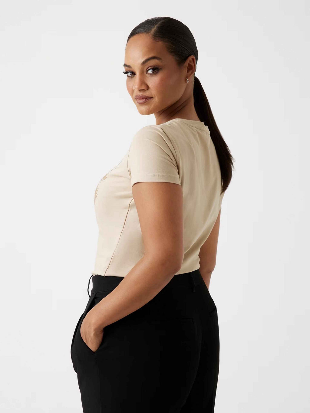 Camiseta pedreria de Guess