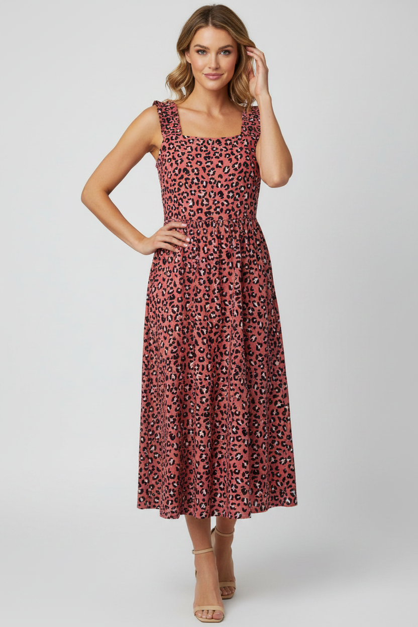 Vestido animal print de Pieces