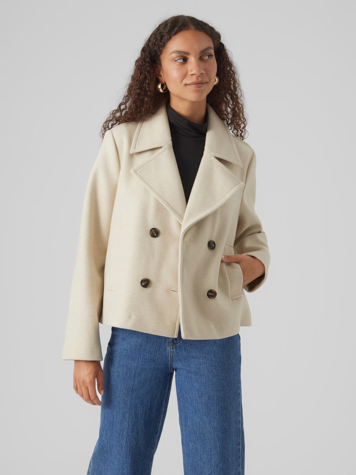 Abrigo paño corto de Vero Moda